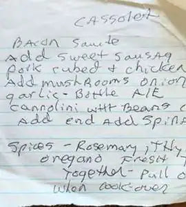 Greg’s card for Cassolet