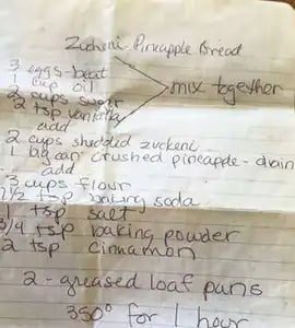 Greg’s card for Zucchini-Pineapple Bread